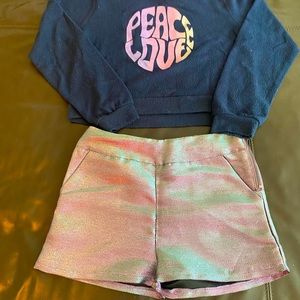 Girls size 8. Zadig and Voltaire shirt and sweatshirt.